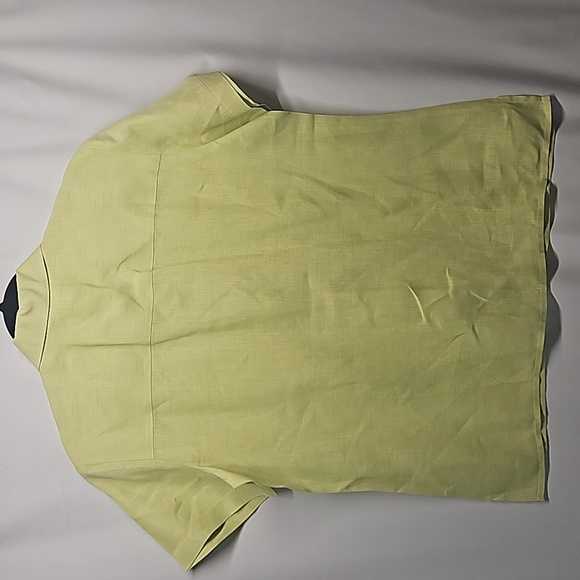 Liz Claiborne Lizsport 100% Linen Button Down Blouse - Picture 8 of 9